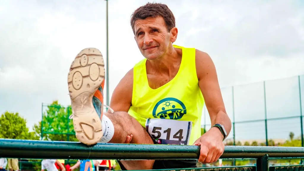 healthy aging male runner