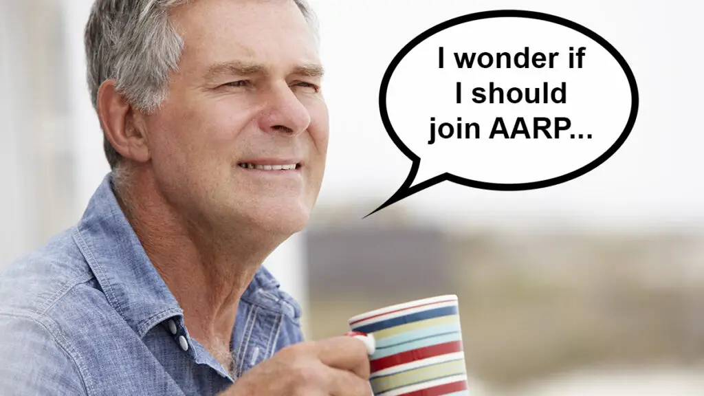 man wondering if he should join aarp