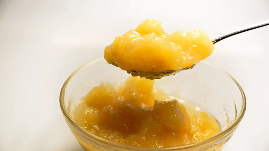 pureed apple sauce