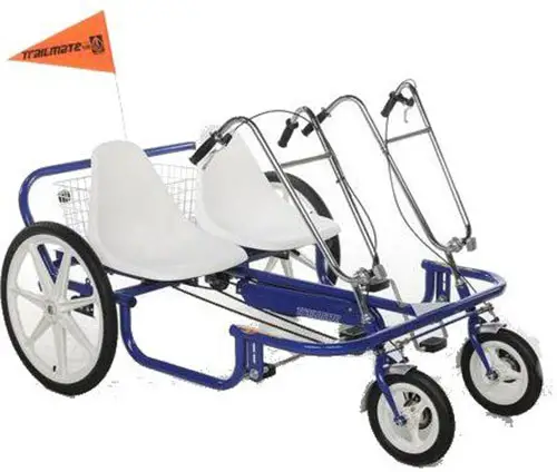 Trailmate JoyRider 24" Side-by-Side Adult Recumbent Tandem Trike