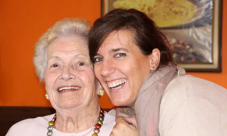Grandmother with granddaughter