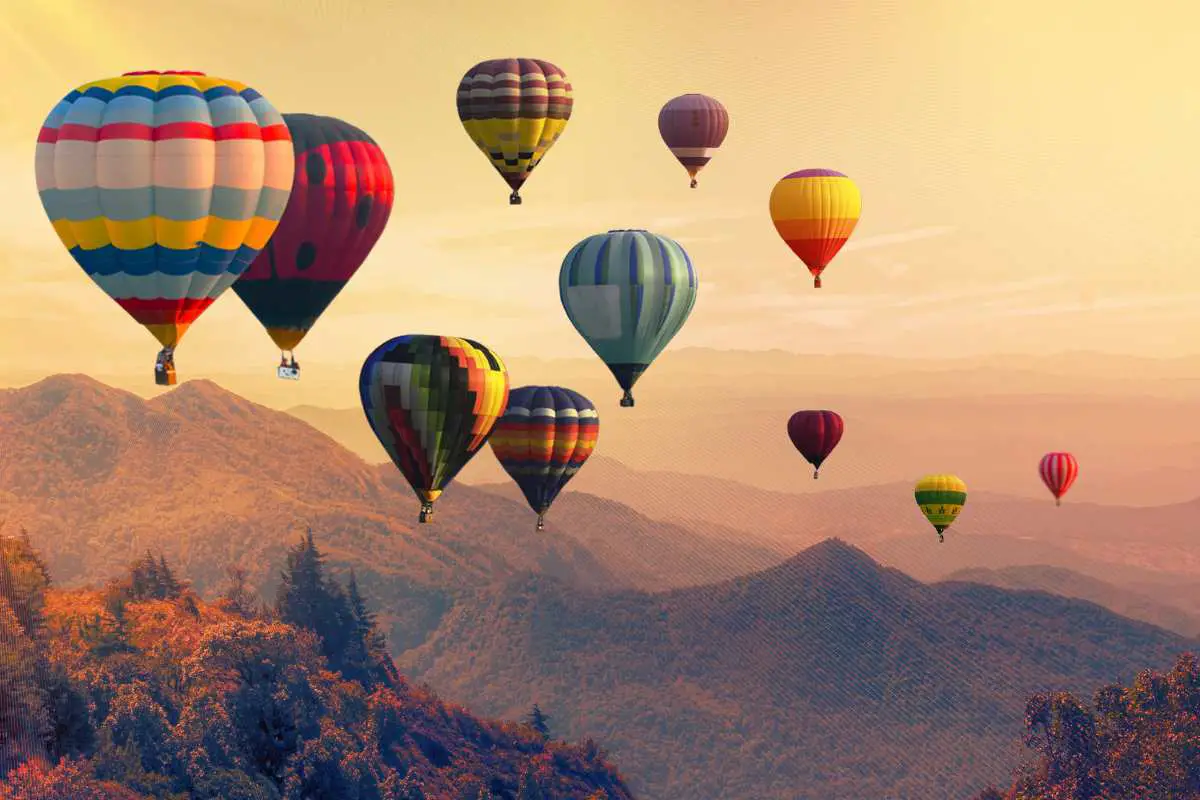 hot air balloons, which could be a good gift for many seniors as all you have to do is look around at the beautiful scenery and enjoy the ride!
