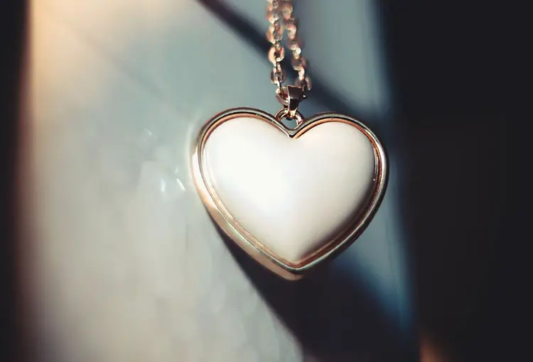 heart-shaped locket