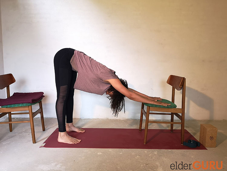 Downward Facing Dog With Chair Support