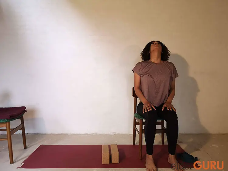 Seated Neck Stretches Up