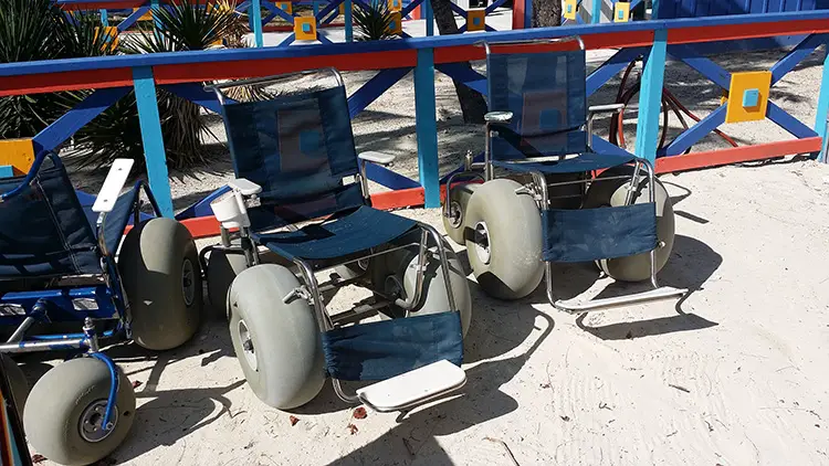 sand wheelchairs