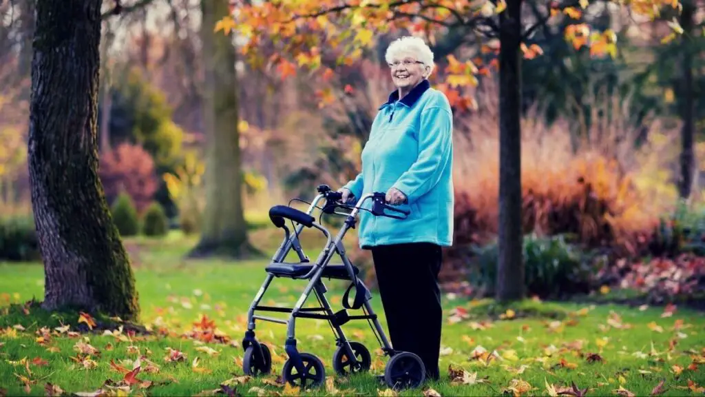 walkers with seats feature