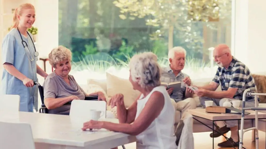 dining at congregate housing facility