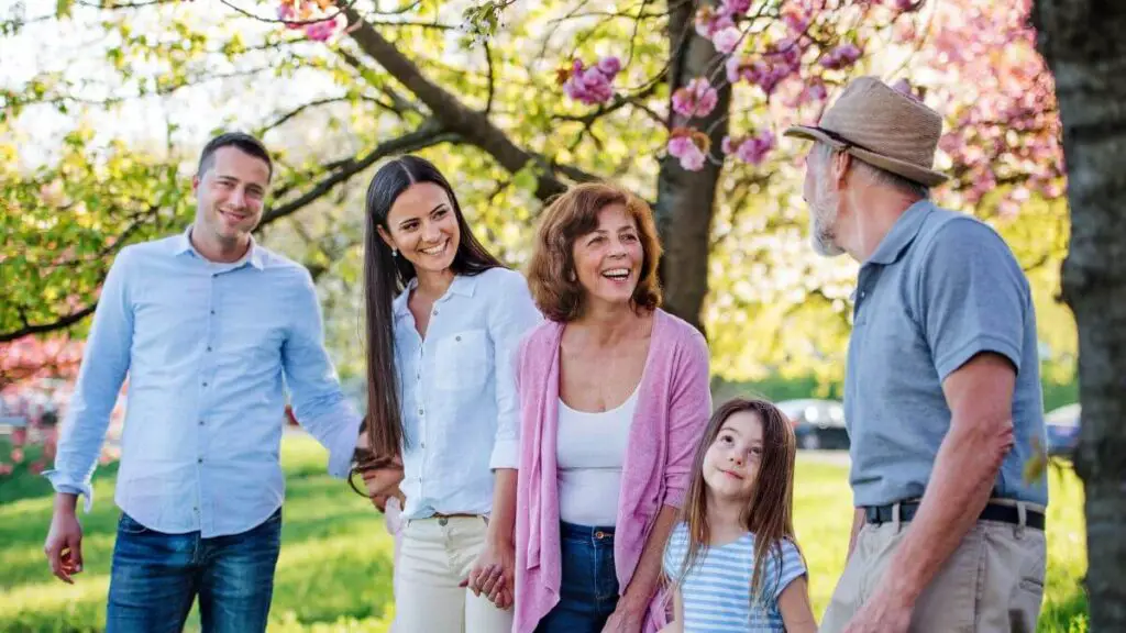 family spending time together