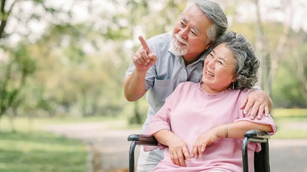 happy japanese seniors