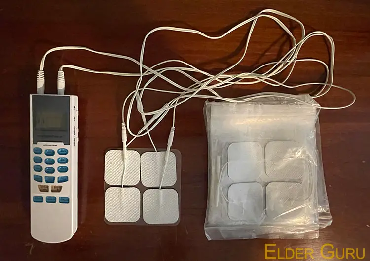 complete TENS unit with replacement pieces