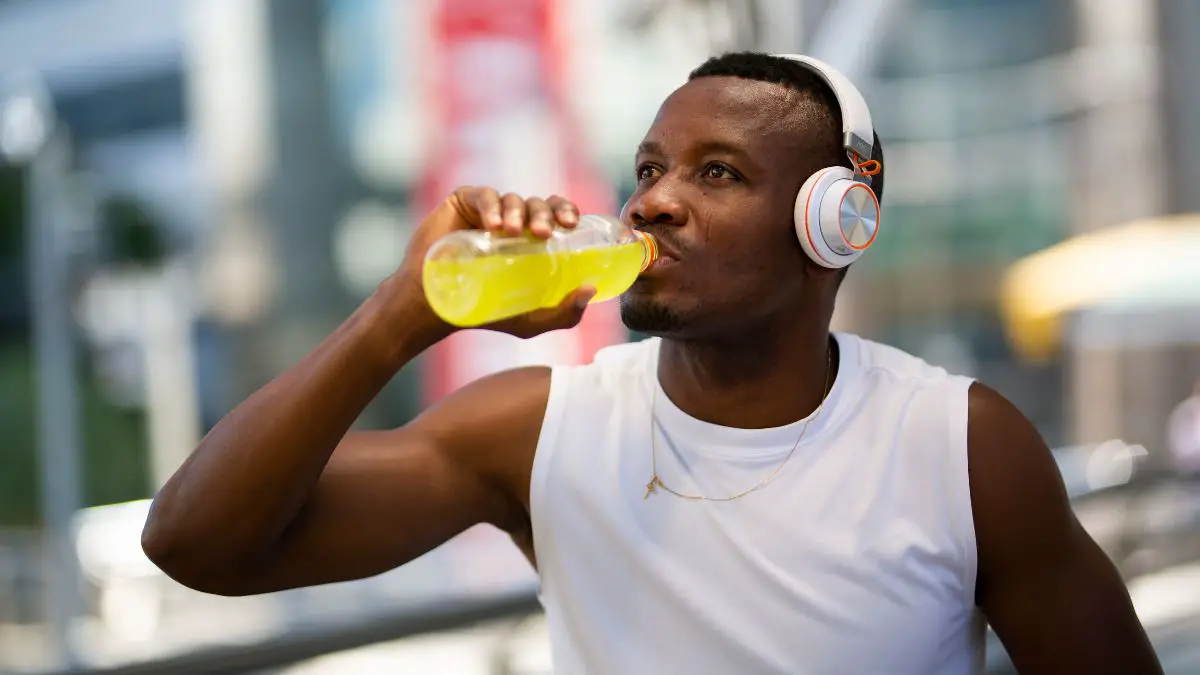 fit man drinking one of the oral rehydration solutions