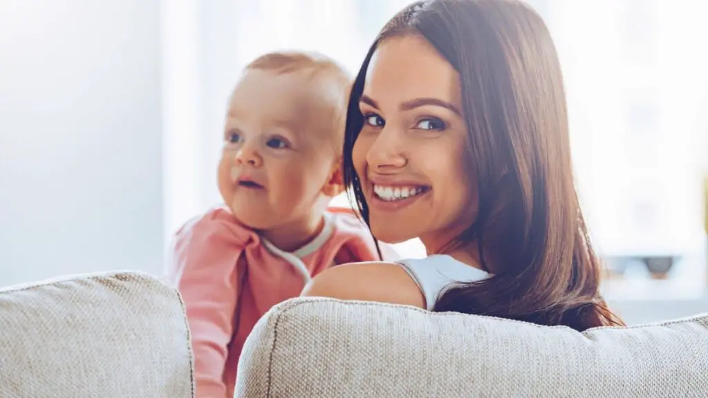 mommy with baby girl